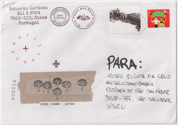 Um jardim sobre Viseu.
